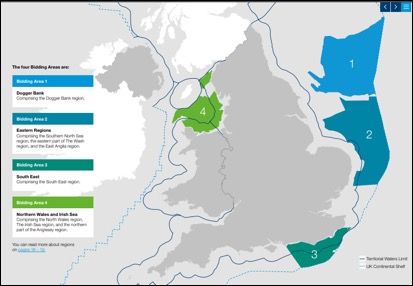 English offshore bidding areas