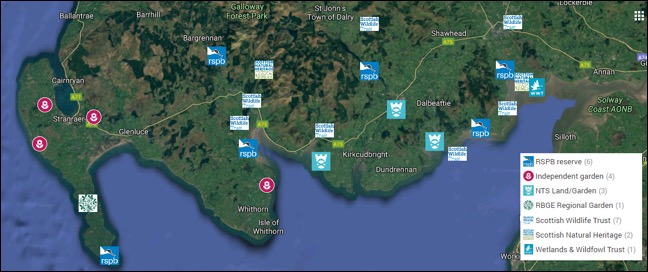 Scottish Solway: Wildlife Reserves and Gardens 